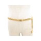 CEINTURE CHANEL CHAINE MEDAILLON METAL DORE 90 