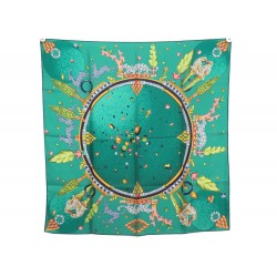 NEUF FOULARD CARTIER BIJOUX ANIMAUX PANTHERE CARRE 90 SOIE BOITE SILK SCARF 385€