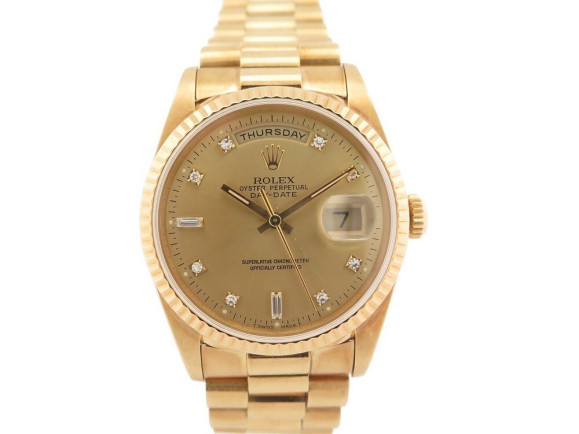 montre rolex 18238 oyster perpetual president 36 mm or