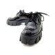 NEUF CHAUSSURES PRADA DERBY MONOLITH 1E708 37.5 IT 38.5 FR CUIR VERNI SHOES 880€