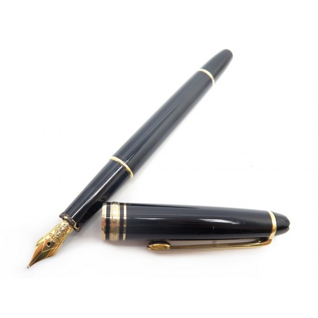 STYLO PLUME MONTBLANC MEISTERSTUCK CLASSIQUE DORE 106514 NOIR + BOITE PEN 525€