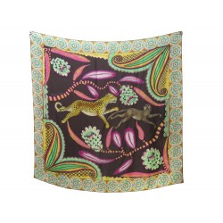 NEUF FOULARD HERMES THE SAVANA DANCE ARTISTS CARRE WASH 140 SOIE SCARF 910€