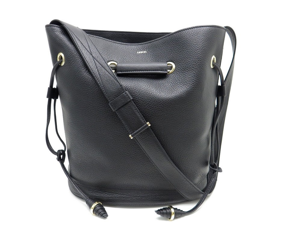 sac a main lancel le huit gm seau en cuir graine