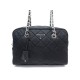 NEUF SAC A MAIN PRADA CANAS 1BB903 TOILE NYLON MATELASSE NOIR NEW HAND BAG 1100€