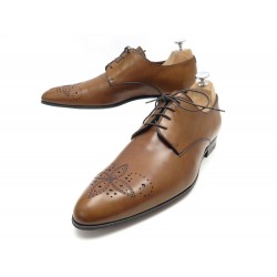 NEUF CHAUSSURES LOUIS VUITTON DERBY MAYFLOWER 8.5 42.5 CUIR MARRON + BOITE 800€