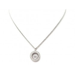 COLLIER CHOPARD HAPPY DIAMONDS 797341-1001 OR GRIS 28 DIAMANTS NECKLACE 11350€