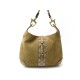 SAC A MAIN GUCCI JACKIE 120888 CUIR DAIM MARRON TOILE GUCCISSIMA HAND BAG 2100€