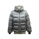 MANTEAU MONCLER DOUDOUNE BRIANCON M 40 2 EN NYLON ARGENTE DOWN COAT 1190€