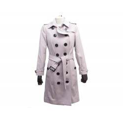 NEUF MANTEAU BURBERRY THE SANDRINGHAM M 40 CACHEMIRE VIEUX ROSE NEW TRENCH 2590€