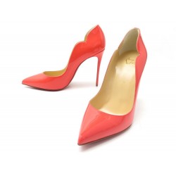 NEUF CHAUSSURES CHRISTIAN LOUBOUTIN ESCARPINS HOT CHIC 39 CUIR VERNIS NEW 595€