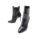 NEUF CHAUSSURES CHRISTIAN LOUBOUTIN BOTTINES HONGROISE SPIKE 38.5 CUIR NEW 1195€