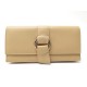 PORTEFEUILLE CARTIER ANNEAUX TRINITY EN CUIR BEIGE PORTE MONNAIE WALLET 670€