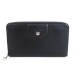 NEUF PORTEFEUILLE LONGCHAMP LE PLIAGE CUIR NOIR LEATHER WALLET BILLFOLD 210 