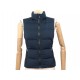 NEUF MANTEAU HERMES DOUDOUNE GILET SANS MANCHES XXS 34 BLEU BLOUSON COAT 2100€