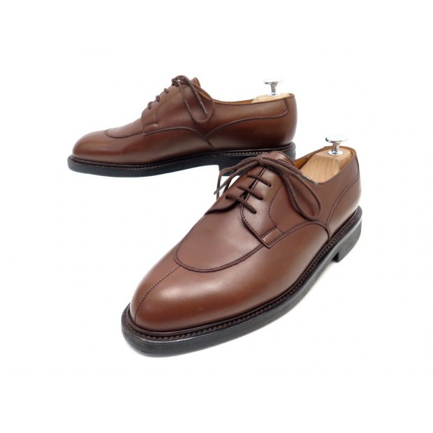 CHAUSSURES MANUFACTURE JM WESTON 7.5 D 41.5 DERBY DEMI CHASSE CUIR MARRON 850€