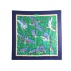 NEUF FOULARD HERMES COLS VERTS CARRE 90 VAUZELLES SOIE + BOITE SILK SCARF 410€