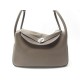 SAC A MAIN HERMES LINDY 34 EN CUIR TOGO ETOUPE TAUPE LEATHER HAND BAG 6500€