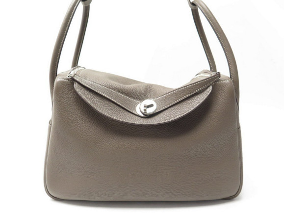 sac a main hermes lindy 34 en cuir togo etoupe taupe