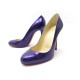 NEUF CHAUSSURES CHRISTIAN LOUBOUTIN ESCARPINS FIFI 38 EN CUIR VERNI VIOLET 575€