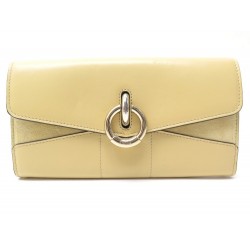 PORTEFEUILLE LONG A RABAT CHLOE CIRCLE C 3P0990 CUIR PORTE MONNAIE WALLET 375€