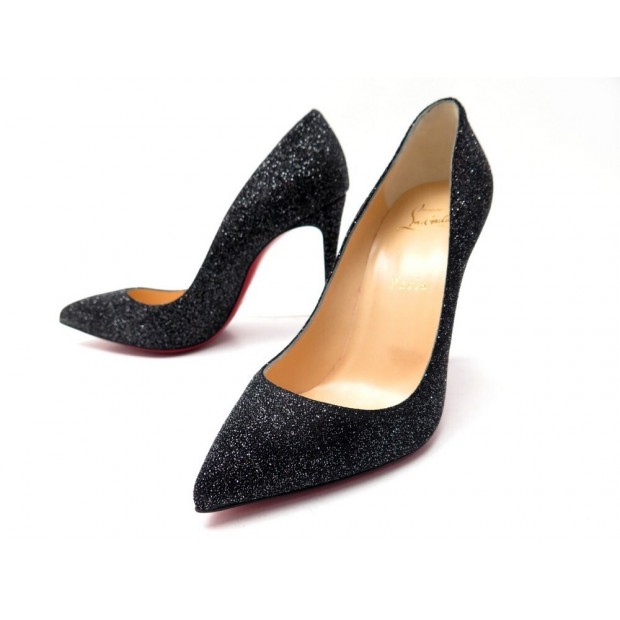 NEUF CHAUSSURES CHRISTIAN LOUBOUTIN ESCARPIN PIGALLE FOLLIES PAILLETTE 38.5 750€