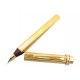 STYLO PLUME CARTIER TRINITY A CARTOUCHE PLAQUE OR GOLD PLATED FOUNTAIN PEN 700€