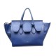 SAC A MAIN CELINE TIE BAG MOYEN MODELE EN CUIR BLEU BLUE LEATHER HAND BAG 2400€