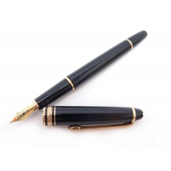 STYLO PLUME MONTBLANC MEISTERSTUCK CLASSIQUE DORE 106514 NOIR + BOITE PEN 525€