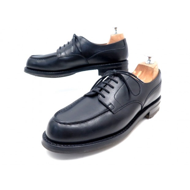 NEUF CHAUSSURES JM WESTON LE GOLF 641 6.5C 40.5 DERBY EN CUIR NOIR SHOES 820€