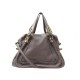 SAC A MAIN CHLOE PARATY MEDIUM EN CUIR GRAINE TAUPE BANDOULIERE HAND BAG 1450€