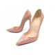 NEUF CHAUSSURES CHRISTIAN LOUBOUTIN ESCARPINS SO KATE CUIR NUDE 39 39.5 595€