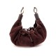 SAC A MAIN CHLOE DEMI LUNE BOURSE EN DAIM MARRON SUEDE HAND BAG PURSE 1790€