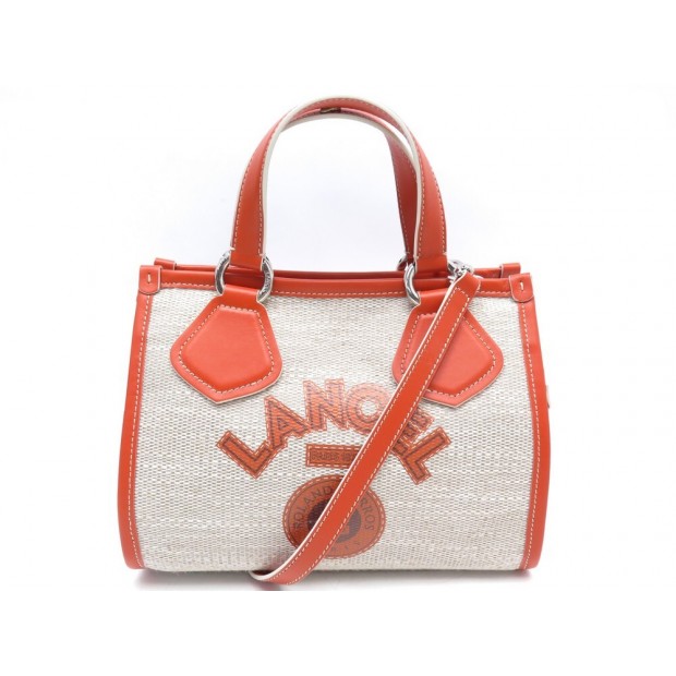 NEUF SAC A MAIN LANCEL CABAS EN TOILE EDITION LIMITEE ROLAND GARROS HANDBAG 375€