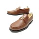 NEUF CHAUSSURES LOUIS VUITTON MOCASSINS MAJOR 8 42 CUIR MARRON BOITE SHOES 850€