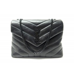 NEUF SAC A MAIN YVES SAINT LAURENT LOULOU SMALL CUIR MATELASSE NOIR BAG 2100€