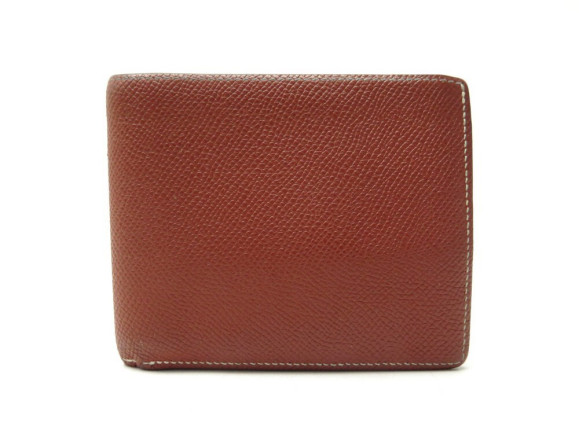 portefeuille hermes mc2 copernic en cuir epsom marron