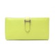 NEUF PORTEFEUILLE HERMES BEARN SOUFFLET CUIR CHEVRE MYSORE JAUNE WALLET 2270€