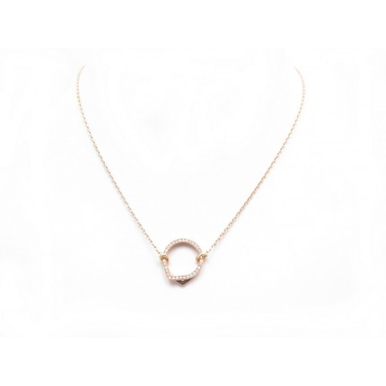 NEUF COLLIER REPOSSI ANTIFER PENDENTIF EN OR ROSE 18K DIAMANTS NECKLACE 3350€