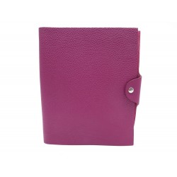 NEUF COUVERTURE DE CAHIER HERMES ULYSSE MM EN CUIR TOGO TOSCA BOOK COVER 305€