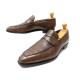 CHAUSSURES CROCKETT & JONES MOCASSINS BURY 8.5E 42.5 EN CUIR MARRON SHOES 1030€