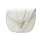 VINTAGE SAC A MAIN CHRISTIAN DIOR BANDOULIERE EN CUIR BLANC LEATHER HAND BAG