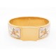 BRACELET HERMES CLIC CLAC IMPRIME CHEVAUX 16 CM EN EMAIL & PLAQUE OR ENAMEL 635€