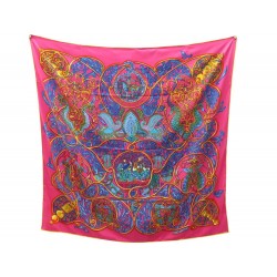 NEUF FOULARD HERMES LA CHARMANTE AUX ANIMAUX EN SOIE CARRE 140 SILK SCARF 850€