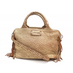 SAC A MAIN VIRGINIE DARLING BABY BUBBLE BANDOULIERE EN CUIR BRONZE HAND BAG 325€