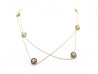collier dior sautoir 110 cm rose des vents or