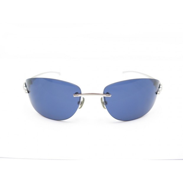 NEUF LUNETTES DE SOLEIL CARTIER PANTHERE EN METAL ARGENTE NEW SUNGLASSES 790€