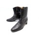 CHAUSSURES HERMES BOTTINES 38.5 EN CUIR MARRON BROWN LEATHER BOOTS SHOES 1300€