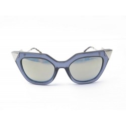 LUNETTES DE SOLEIL FENDI FF 0060/S EN METAL ARGENTE BLEU & JAUNE SUNGLASSES 450€