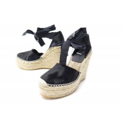 NEUF CHAUSSURES SAINT LAURENT 39 ESPADRILLES COMPENSEES DG427928 SHOES 695€