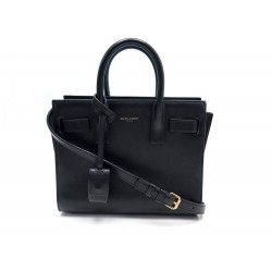 SAC A MAIN SAINT LAURENT SAC DE JOUR BABY 398711 EN CUIR NOIR HAND BAG 2100€